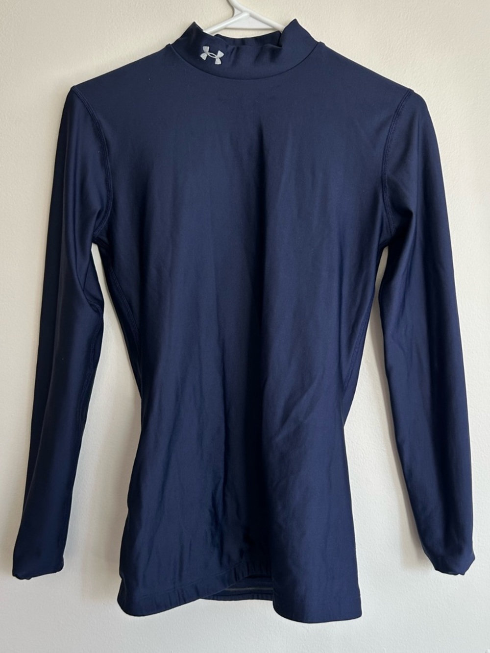 Under Armour ColdGear Navy Long Sleeve Mock Neck Top